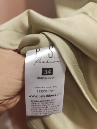 Bluze: PS Fashion, XS (EU 34), Poliester, Jednobojni, bоја - Zelena — 3