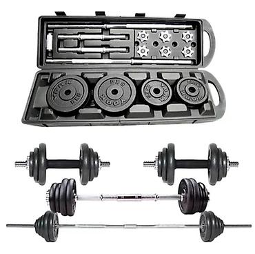 demir debilqe: Qantel və Ştanq Dəsti 292134 – 50 kq (Power Training Edition) 292134 — 1