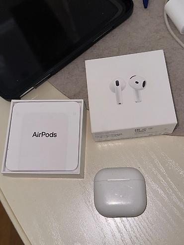 Audio: Apple AirPods (kablzsiz qulaqcıqlar) – orijinal qutu və sənədlərlə — 3