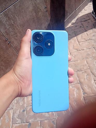 netta u pro: Tecno Spark, Б/у, 128 ГБ, цвет - Голубой, 2 SIM — 1