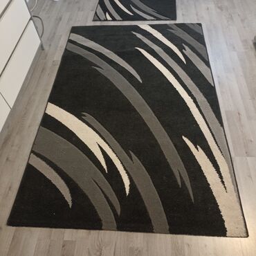 tepih olx: Carpet, Rectangle, color - Black