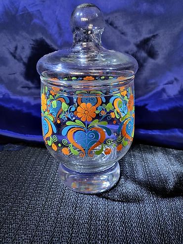 Ostalo posuđe: Bombonijera nova staklena iz 70ih.god. Staklena bombonijera,sve na — 4