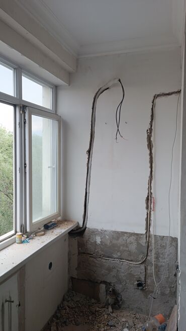 Другие услуги: Штроба и закладка трассы для кондиционера - Полный цикл подготовки — 3