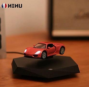 магниты: Левитирующая машинка Porsche, серый и красный Товар — 8