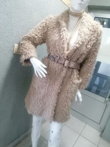 original jakna: M (EU 38), With lining, Faux fur, color - Beige