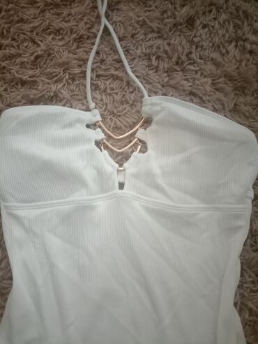 bela sako haljina: M (EU 38), L (EU 40), bоја - Bela