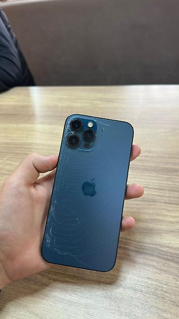 Мобильные телефоны: IPhone 12 Pro, Б/у, 128 ГБ, Pacific Blue, 76 % — 1