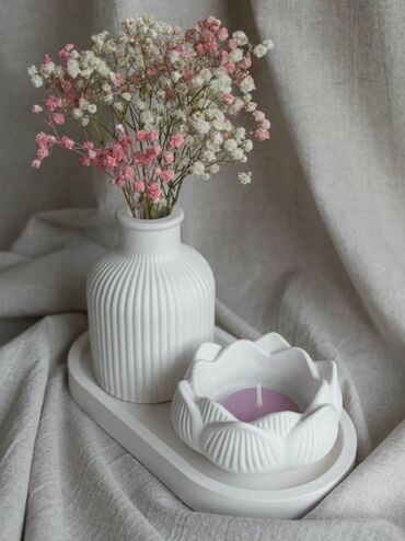 Fiqurlar: Fiqur, Gips, rəng - Ağ — 24