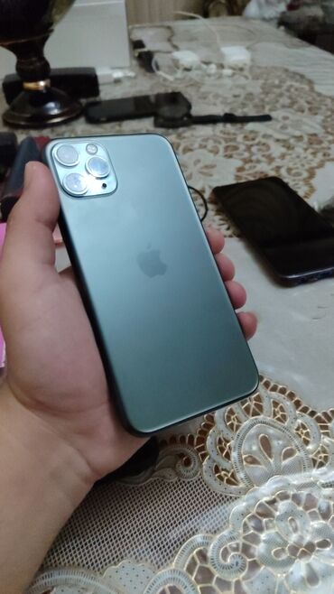 köhnə samsung telefonları: IPhone 11 Pro, 64 GB, Matte Midnight Green, Simsiz şarj, Face ID