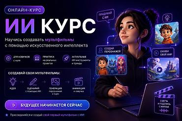 2d анимация: Онлайн‑курс: «ИИ Курс — создание мультфильмов с помощью искусственного — 1
