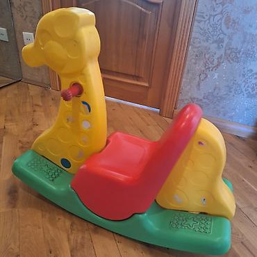 yellencek sekilleri: Uşaq yelləncəyi – zürafə formasında plastik rocker - Material — 1