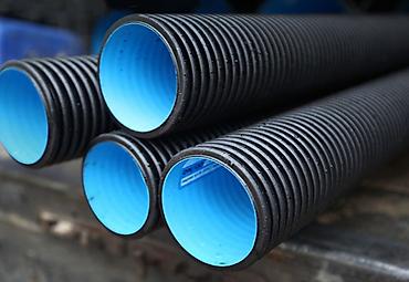 Двухслойные гофрированные трубы ПНД (HDPE) с гладкой синей внутренней at lalafo.kg Двухслойные гофрированные трубы ПНД (HDPE) с гладкой синей внутренней