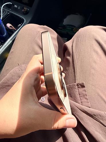 Мобильные телефоны и аксессуары: IPhone 16 Pro Max, Б/у, 256 ГБ, Золотой, Зарядное устройство, Защитное стекло, Чехол, 91 % — 7