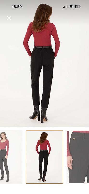 polo assn: Klassik Şalvar, U.S. Polo Assn, rəng - Qara — 7