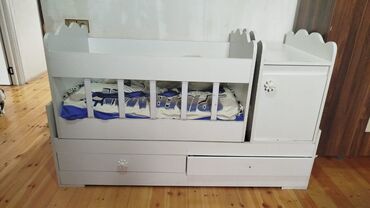 qonaq otagi ucun mebeller: Oğlan və qız üçün, Yeni, Dördbucaq, Beşik, Dəstsiz, Matrassız, Yellənmə mexanizm ilə