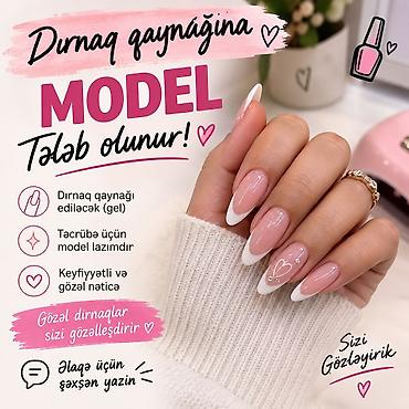pedikur modelleri: Xidmət: Dırnaq qaynağı (gel) üçün model axtarılır Təsvir: - Gel ilə — 1
