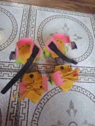 Maskalar, eynəklər: Uşaq dördtəkərli konkisürmə təkərləri (roller skates) – ayaqqabının