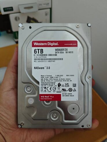 Жесткие диски, переносные винчестеры: Накопитель, Б/у, Western Digital (WD), HDD, Более 5 ТБ, 3.5", Для ПК