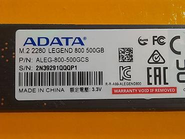 Жесткие диски, переносные винчестеры: Накопитель, Б/у, ADATA, SSD, 512 ГБ, Для ПК — 8