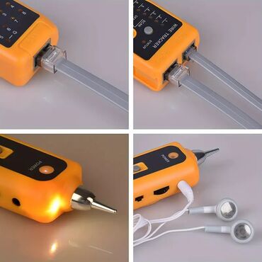 Çoxfunksiyalı LAN kabel tester LAN/Kabel Testeri + Qulaqlıq + Kabel