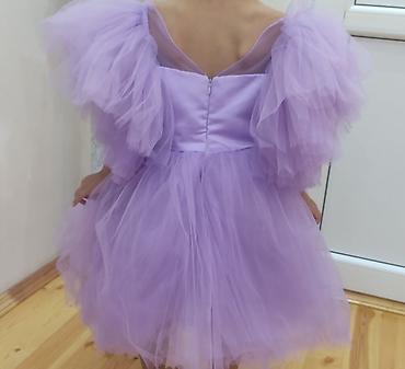 детские вещи на годик: Uşaq üçün bənövşəyi rəngdə şənlik/gecə libası - Model: tutu tərzində — 4