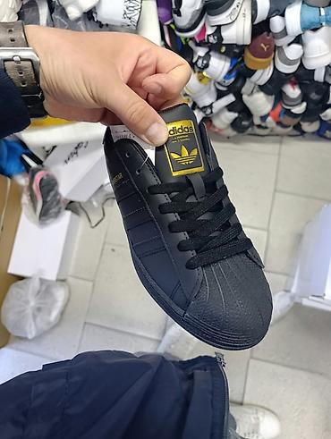 adidas poluduboke patike: Adidas superstar crne patike A klasa NOVO Novo Brojevi 40 do 44 fb — 2