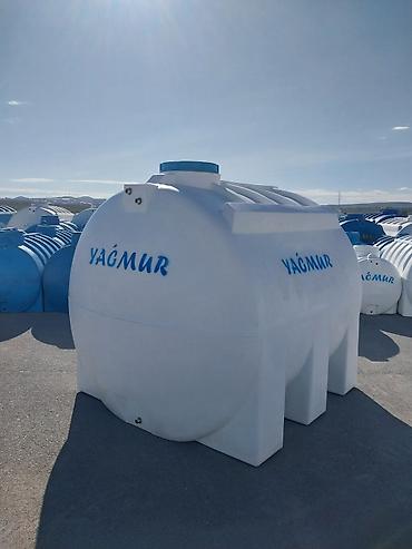 oksigen balonu icarə: Yağmur brendi 5000 Lt üfüqi polietilen su çəni - Material: Qida — 3