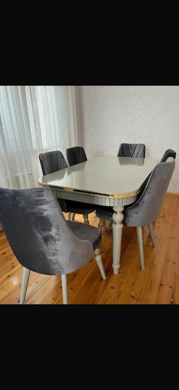 стол стул для зала: Для гостиной, Нераскладной, Овальный стол, 6 стульев