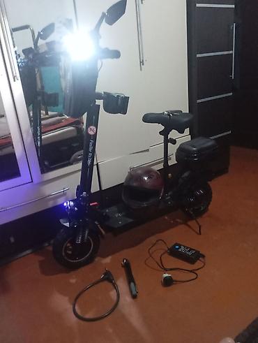 Elektrikli samokatlar: Elektrik skuter – güclü off-road təkərlər və oturacaqlı komplekt - — 8