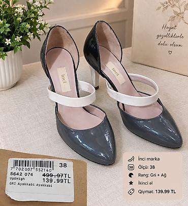 Tuflilər: İnci marka qadın ayaqqabısı - Model: Up&High - Ölçü: 38 - Rəng — 1