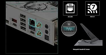 ddr 4 plata: Ana Platası MSI Ana Plata "B850 GAMING PLUS WIFI", Yeni — 8