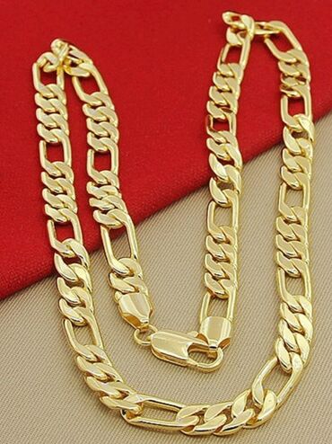 nakit uz teget haljinu: Predivan lanac masivan oko 10-12mm debljine od hiruškog čelika