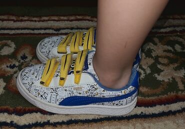 Детская обувь: Кроссовки Пума оригинал, 27 размер. редкая серия, миньоны. качество