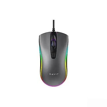 Kompjuterski miševi: Havit gejming miš sa RGB osvetljenjem - Ergonomski dizajn za udoban — 4