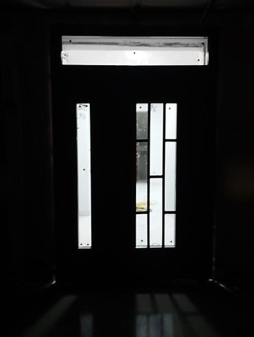 Двери для домов и квартир: Двери для домов и квартир, Металлическая, Двухстворчатая, Со стеклом, цвет - Белый — 3