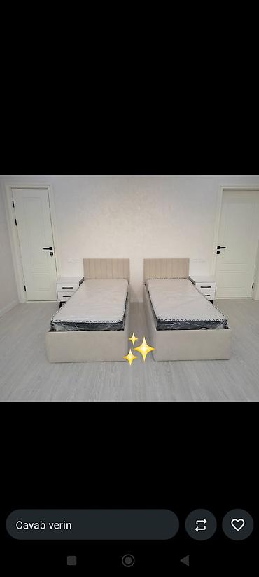 set mebel: İkili tək nəfərlik çarpayı seti - Dizayn: Minimalist və müasir — 1