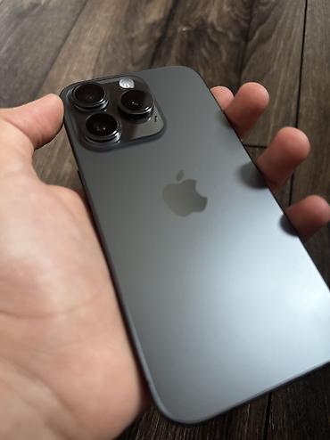 usb iphone: IPhone 15 Pro, 256 GB, Black Titanium, Simsiz şarj, Face ID — 1