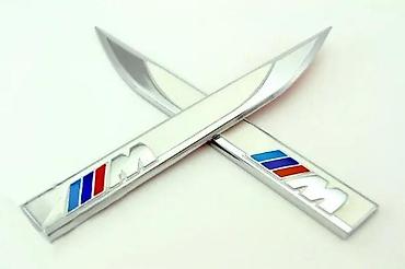 Auto delovi, gume i tjuning: BMW M znakovi za krilo crni. Samolepljiovi znakovi za krilo — 4