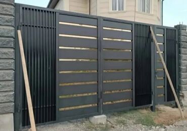 Распашные ворота: Металлические, Механические, Другой бренд, Для гаража, Для частного дома, Со стойками, Оптом, Новый, Бесплатная установка — 4