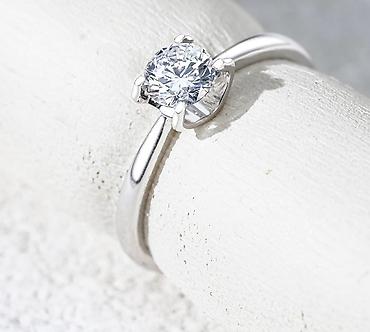 Үлпөт көйнөктөрү жана аксессуарлар: 💍 Кольцо из белого золота 750 пробы с лабораторным бриллиантом • — 1