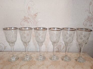 Qədəhlər: Qədəhlər, rəng - Gümüşü, Şüşə, 6 ədədli dəst, Türkiyə — 2