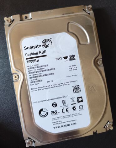 переносной жесткий диск 500 гб: Накопитель, Б/у, Seagate, HDD, 1 ТБ, Для ПК
