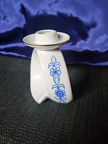 Stare vaze i dekor: Svecnjak nov iz 1951 do 1974g. Lippelsdorf porcelan Nemacka. Nov — 3