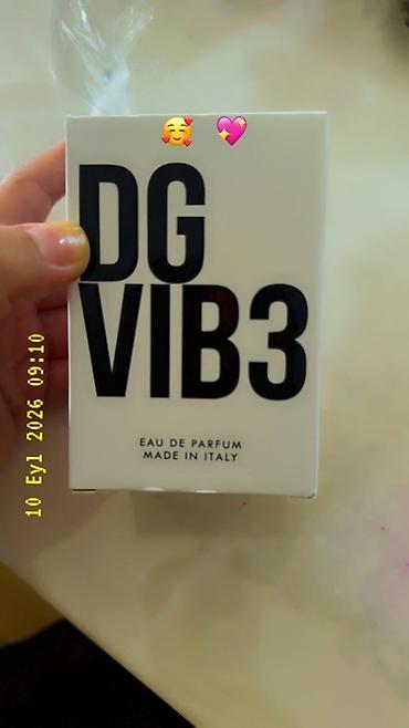 DG VIB3 Eau de Parfum - İtaliyada istehsal edilib (Made in Italy). -