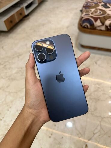 видеонаблюдение для дома через телефон: IPhone 15 Pro Max, Б/у, 256 ГБ, Blue Titanium, Защитное стекло, Чехол, 86 %