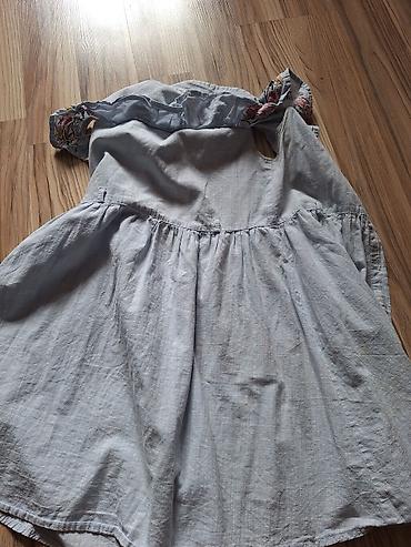 Donlar: Qız uşağı üçün yay donu - Rəng: açıq boz/denim effektli - Model — 2