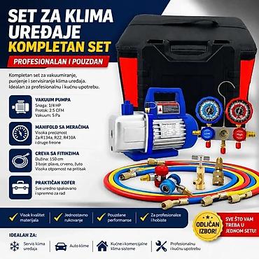 nožna pumpa za auto gume: SET ZA PUNJENJE KLIMA UREDJAJA | Opis prizvoda na slici. Ako želite — 1