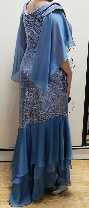 Вечерние платья: Вечернее платье, Длинная модель, Атлас, С рукавами, С пайетками — 6