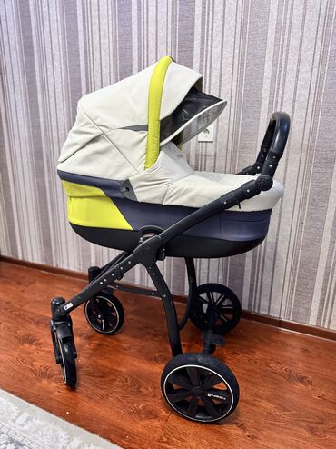 Коляски: Коляска, цвет - Желтый, Б/у — 2