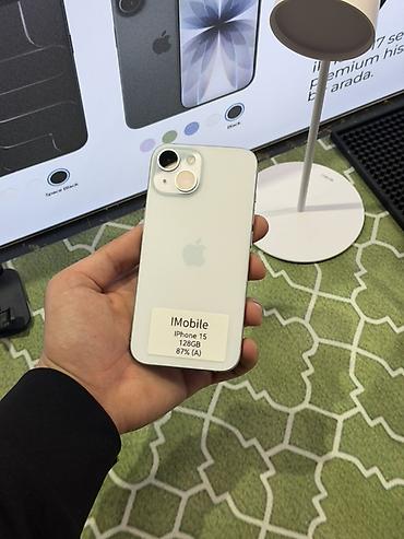 Apple iPhone: IPhone 15, 128 GB, Ağ, Face ID — 1